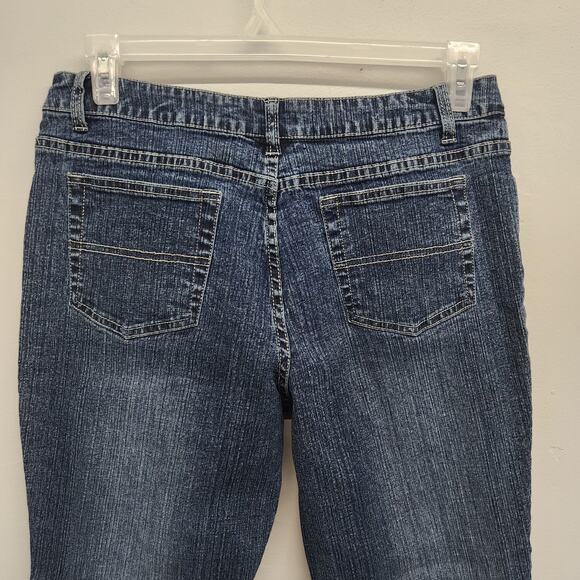 Arizona Jeans Distressed Y2K Flare Floral Embroidery READ SIZE 10/12 Girls 18.5 - Picture 5 of 12